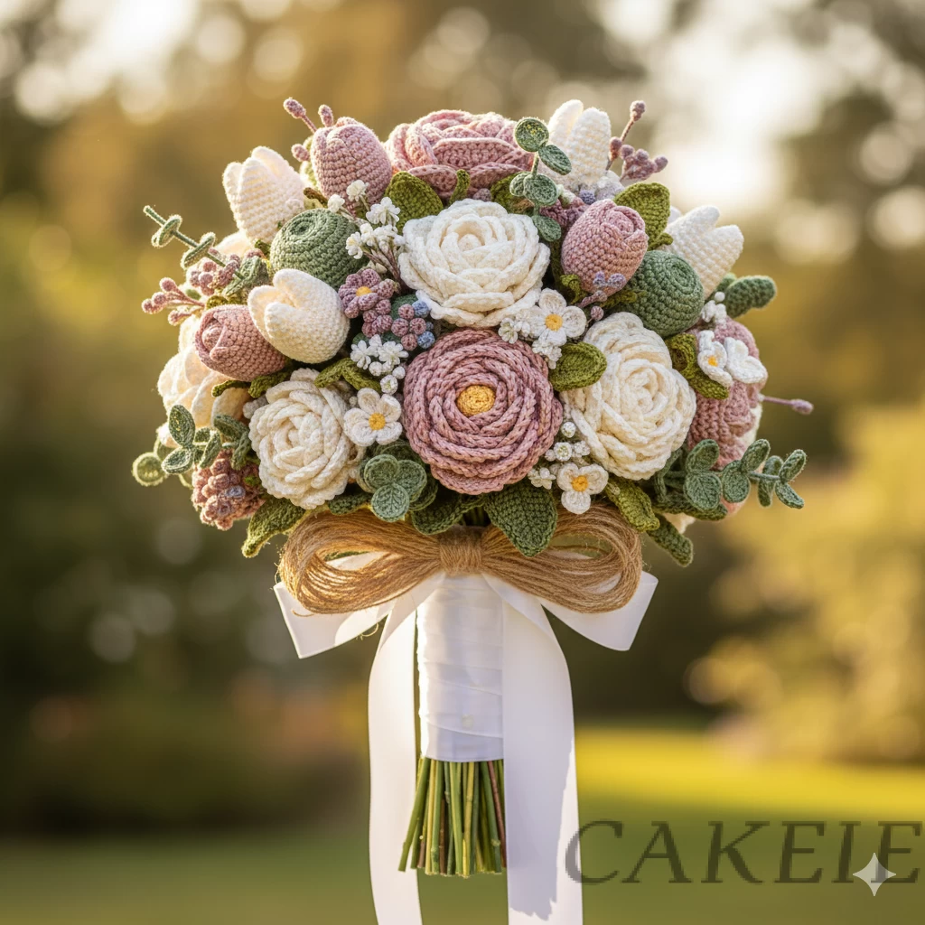Crochet Wedding Flower Bouquet